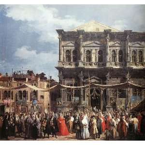   name The Feast Day of St Roch detail, By Canaletto 