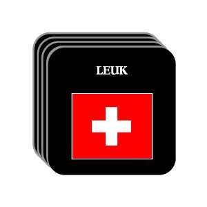  Switzerland   LEUK Set of 4 Mini Mousepad Coasters 