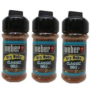 Weber Dry Rubs Classic BBQ 3.25 Oz/93 g (3 PACK)