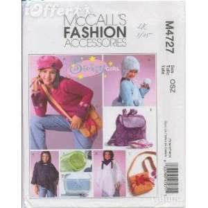  Mccalls Fashion Accessories Sewing Pattern #M4727 Sassy 