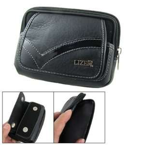   Faux Leather 2 Compartments Belt Loop Bag for Man