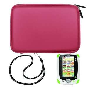   Pink) + LCD Screen Protector + Skque Lanyard for LeapFrog LeapPad