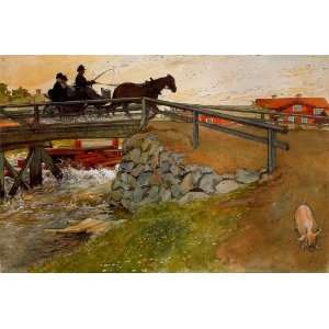  FRAMED oil paintings   Carl Larsson   24 x 16 inches   The 