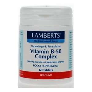  Lamberts Vitamin B 50 Complex 60 tablets Health 