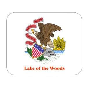  US State Flag   Lake of the Woods, Illinois (IL) Mouse Pad 