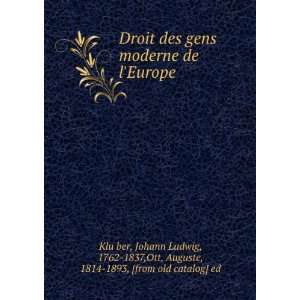    1837,Ott, Auguste, 1814 1893, [from old catalog] ed KluÌ?ber Books