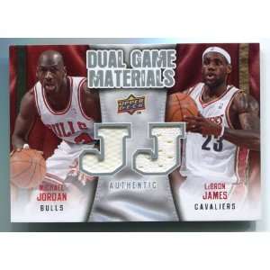  Michael Jordan & LeBron James 2009 Upper Deck Dual Game 