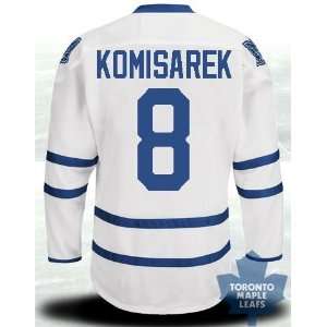 EDGE Toronto Maple Leafs Authentic NHL Jerseys #8 Mike Komisarek White 