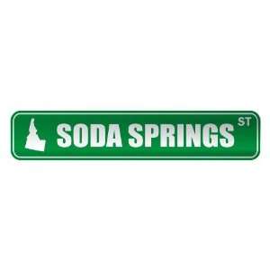   SODA SPRINGS ST  STREET SIGN USA CITY IDAHO