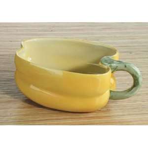  Yellow Bell Pepper Soup Bowl Collectible Vegetable Ceramic 