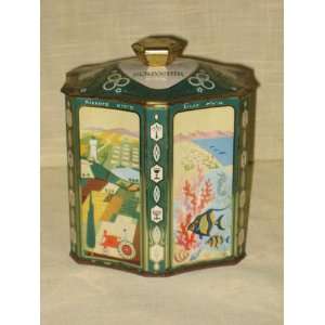  Israeli Collectible Biscuit Chocolate Gems Candy Tin   Holy Land 
