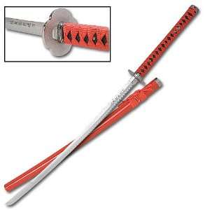 Classic Red Samurai Sword Katana 