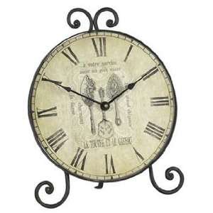  Old World Table Top Clock LP64035: Home & Kitchen