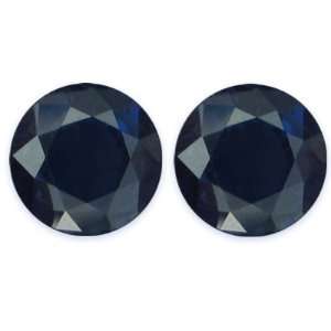  3.07 Carat Loose Blue Sapphires Round Cut Pair Jewelry