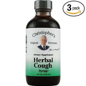  Dr. Christophers Herbal Cough Syrup   4 Oz, Pack of 3 