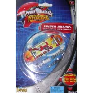 Power Rangers 96mm Fingerboard, (Operation Overdrive, Red 