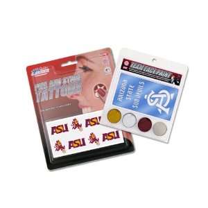   Arizona State Sun Devils Face Paint and Tattoo Pack: Sports & Outdoors