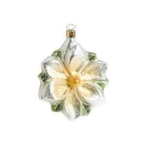  Ornaments To Remember Magnolia Flower Hand Blown Glass Ornament 