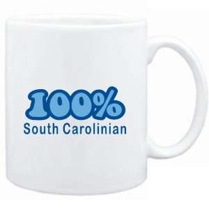  Mug White  100% South Carolinian  Usa States