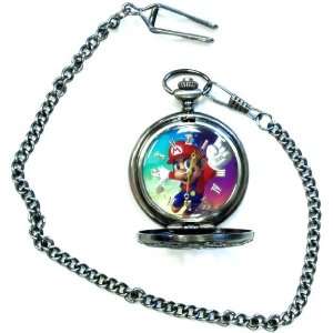  Super Mario Brothers Metal Pocket Watch: Toys & Games