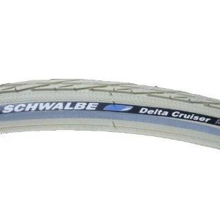  Schwalbe Delta Cruiser HS 392 Bicycle Tire (26x1 3/8, SBC 