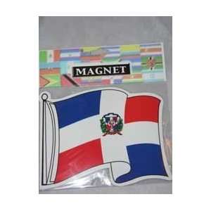  Dominican Republic Flag Car Magnet 