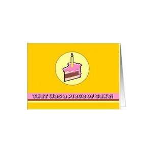  Piece of Cake 50th Birthday Card Toys & Games