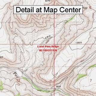  USGS Topographic Quadrangle Map   Lone Pine Ridge, Idaho 