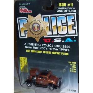   CHAMPIONS POLICE USA 1932 FORD COUPE ARIZONA HIGH PATROL: Toys & Games