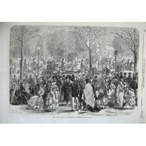 1869 Paris Easter Promenade Longchamps France People