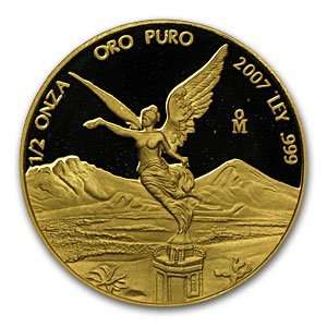  2007 1/2 oz Proof Gold Mexican Libertad: Toys & Games