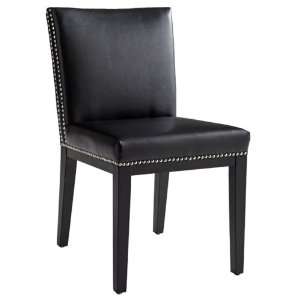  Sunpan Modern Home   Vintage Dining Chair in Black Leather 