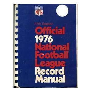  Official 1976 NFL Record Manual