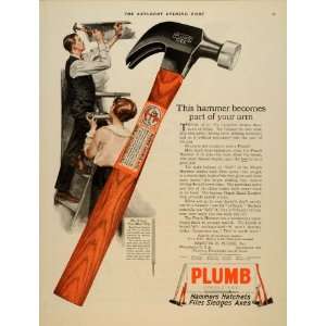 Ad Plumb Hammer Hatchet Axe File Carpenter Sledge   Original Print Ad 