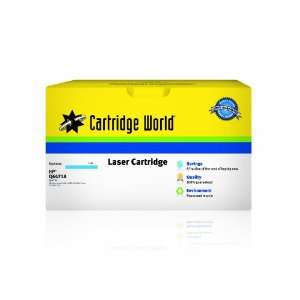   World Remanufactured Toner Cartridge Replacement for HP Q6471A (Cyan
