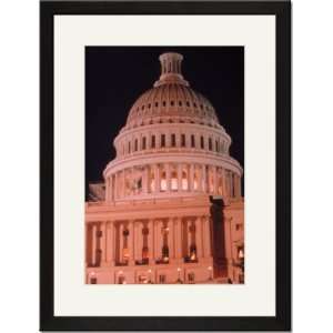   Matted Print 17x23, Dome of the U.S. Capitol Building