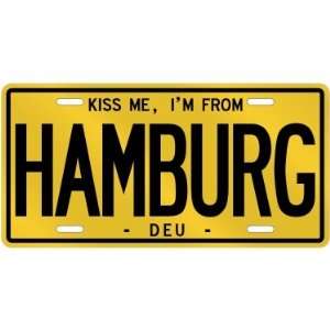NEW  KISS ME , I AM FROM HAMBURG  GERMANY LICENSE PLATE SIGN CITY 