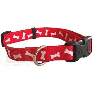  Red With White Bones Collar   1 inch