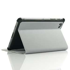  ZuGadgets Grey Plastic and Leather Stand Case for Galaxy Tab GT 