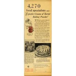   of Tartar Baking Powder Shortcake   Original Print Ad