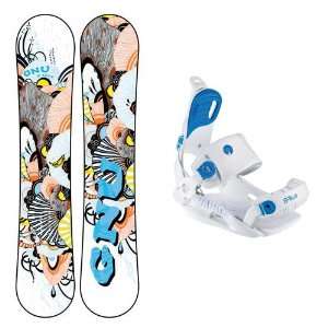  2012 Gnu B Nice Yellana Snowboard Package With Gnu B True 