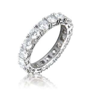   Eternity Ring in 18ct White Gold, Ring Size 4.5 David Ashley Jewelry