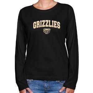  NCAA Oakland Golden Grizzlies Ladies Black Logo Arch Long 