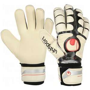   Supersoft Bionik Goalie Gloves White/Black/Red/11