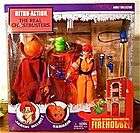 THE REAL GHOSTBUSTERS ACTION FIGURE SET FIREHOUSE VINTAGE RETRO 