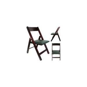  Upholstered and Padded Natural Wood Folding Chair: Home 
