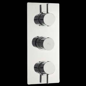 Clio Concealed Thermostatic Triple Shower Valve 2 Outlet Options: Home 