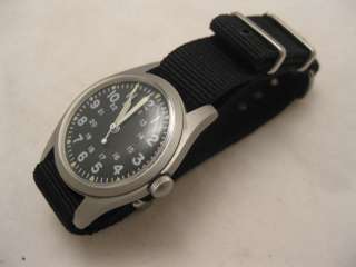   HAMILTON GS W 113 PILOTS MILITARY ISSUE HACKING WRIST WATCH  