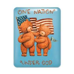  iPad Case Light Blue One Nation Under God Teddy Bears with 