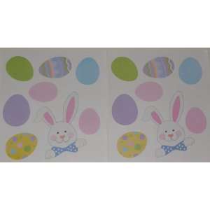  Easter Bunny and Easter Eggs Peel & Stick Wall Decals 